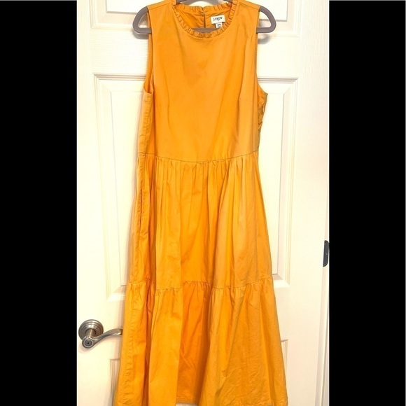 J crew tiered dress with side pockets - Picture 2 of 7
